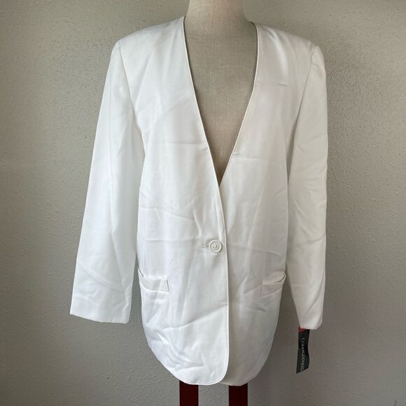 NWT Vintage Counterparts White Dress Jacket Size 10 - Picture 1 of 8